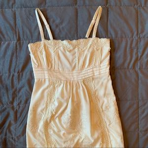 Forever21 off-white lace accented dress - Size S